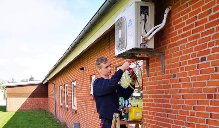 varmepumpe installation